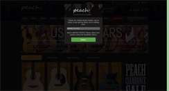 Desktop Screenshot of peachguitars.com