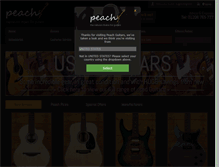 Tablet Screenshot of peachguitars.com